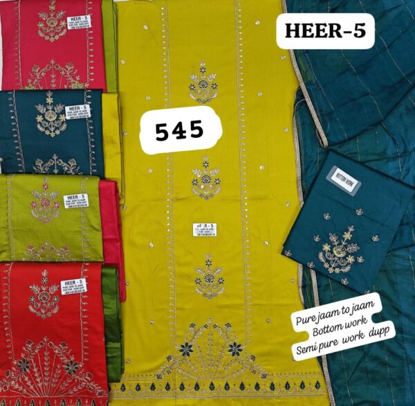 SCAK Jaam Top Nazneen Dupatta Unstitched Suits