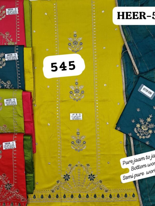 SCAK Jaam Top Nazneen Dupatta Unstitched Suits