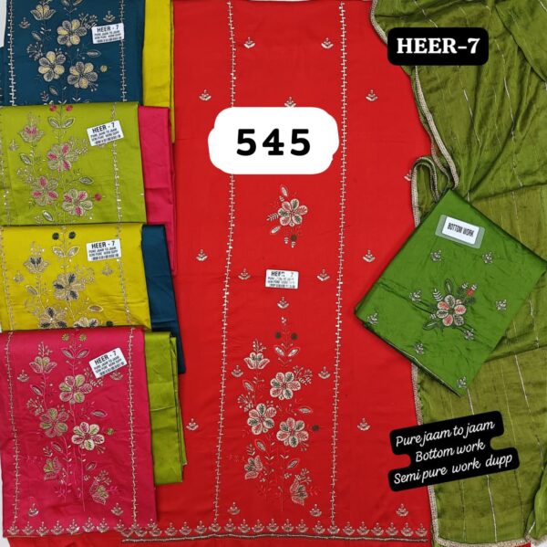 SCAK Jaam Top Nazneen Dupatta Unstitched Suits
