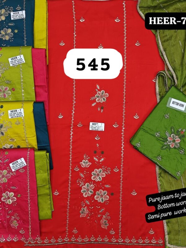 SCAK Jaam Top Nazneen Dupatta Unstitched Suits