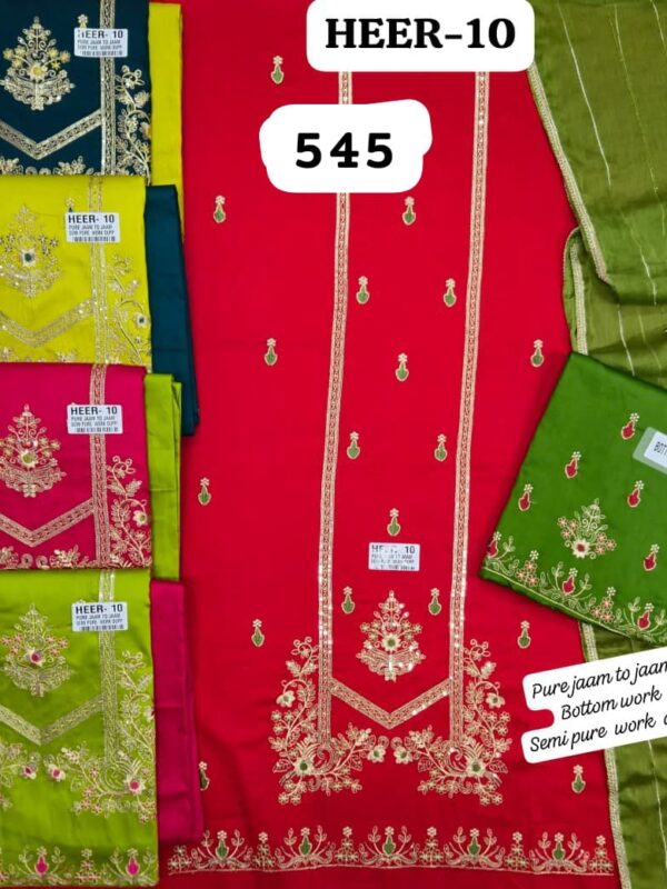 SCAK Jaam Top Nazneen Dupatta Unstitched Suits