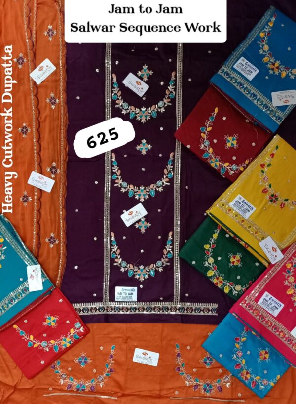 SCAK Jaam Top Nazneen Dupatta Unstitched Suits