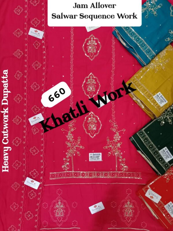 SCAK Jaam Top Nazneen Dupatta Unstitched Suits