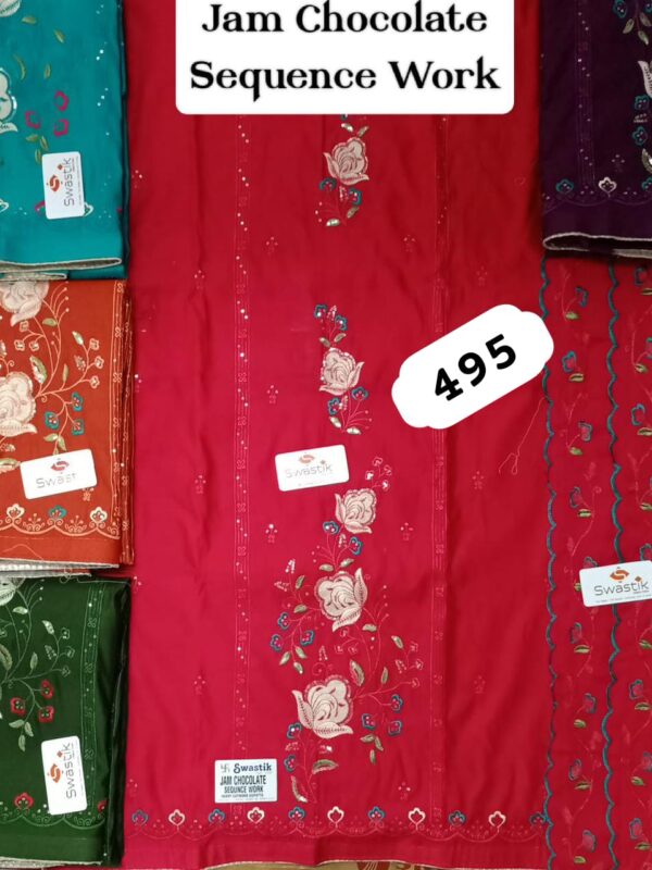 Swastik Jaam Top Nazneen Dupatta Unstitched Suits