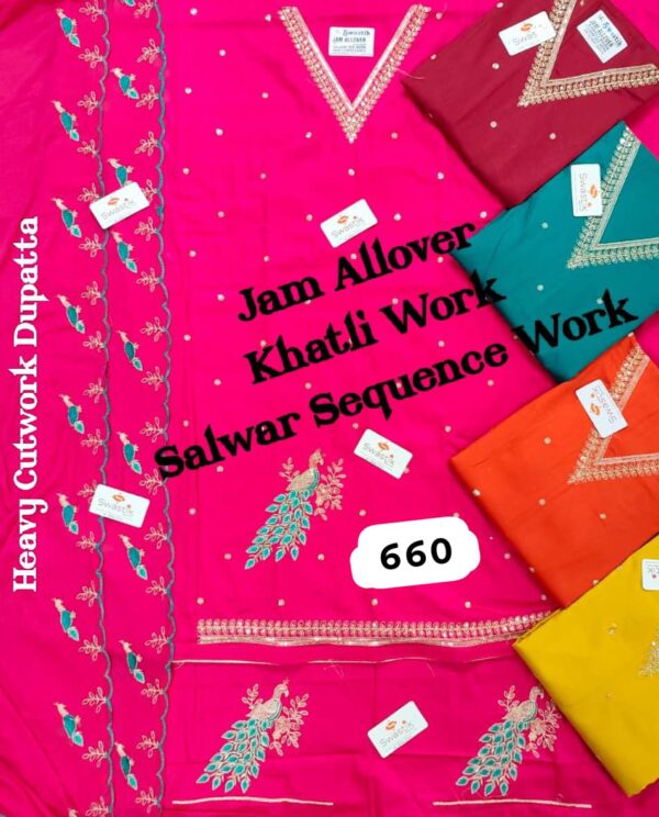 Swastik Jaam Top Nazneen Dupatta Unstitched Suits