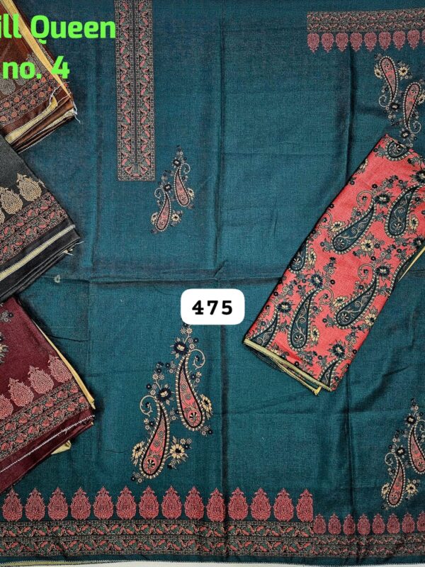 Vijay Winter Top Winter Dupatta Unstitched Suits