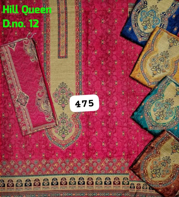 272813 SCAK Winter Top Winter Dupatta Unstitched Suits