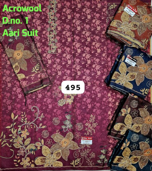 Vijay Winter Top Winter Dupatta Unstitched Suits