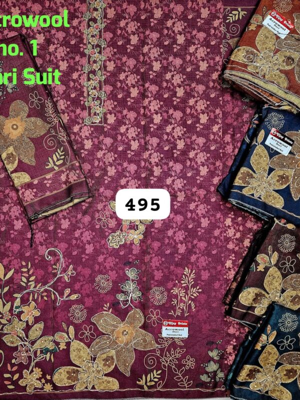 Vijay Winter Top Winter Dupatta Unstitched Suits