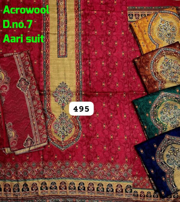 Vijay Winter Top Winter Dupatta Unstitched Suits