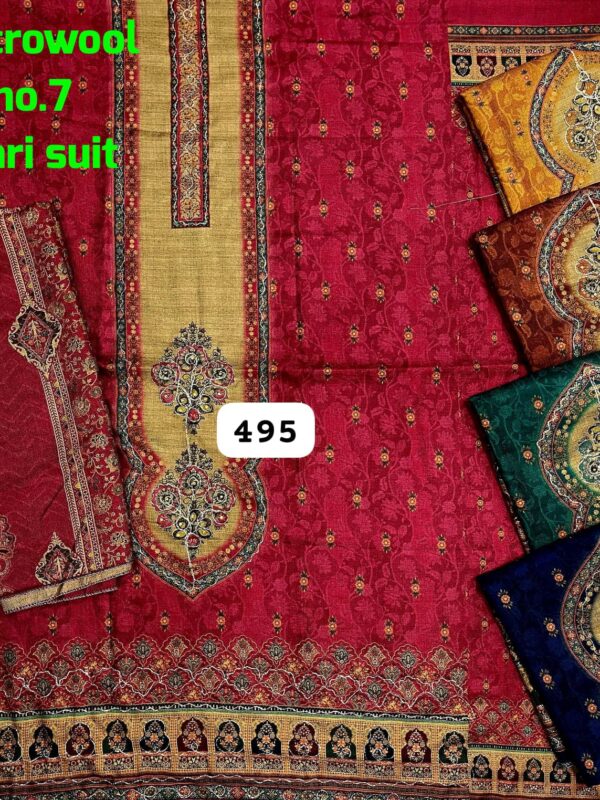 Vijay Winter Top Winter Dupatta Unstitched Suits