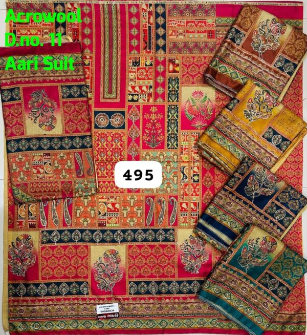 Vijay Winter Top Winter Dupatta Unstitched Suits