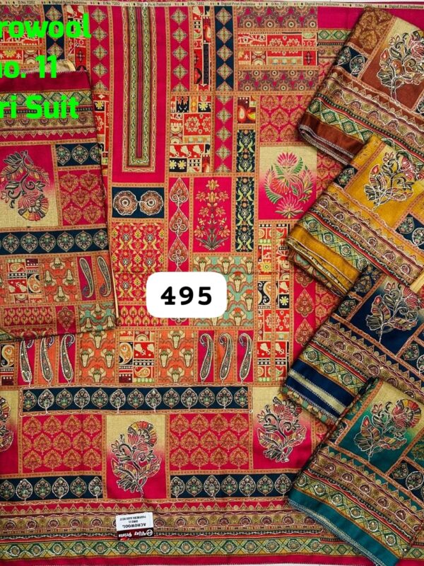 Vijay Winter Top Winter Dupatta Unstitched Suits