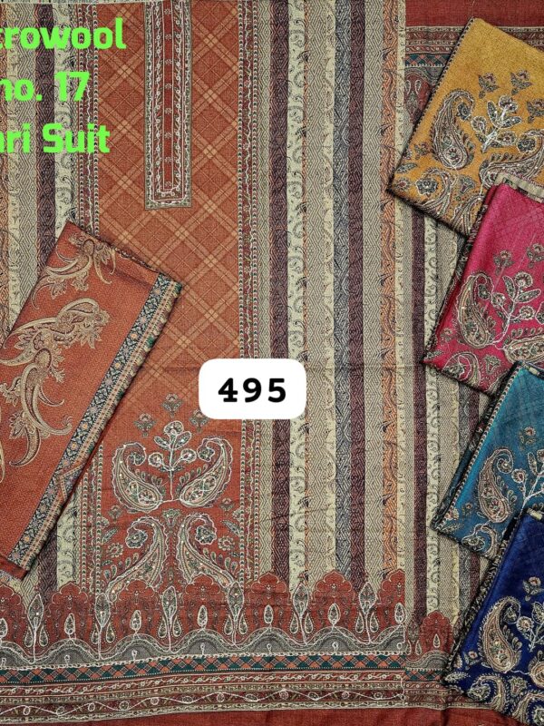 Vijay Winter Top Winter Dupatta Unstitched Suits