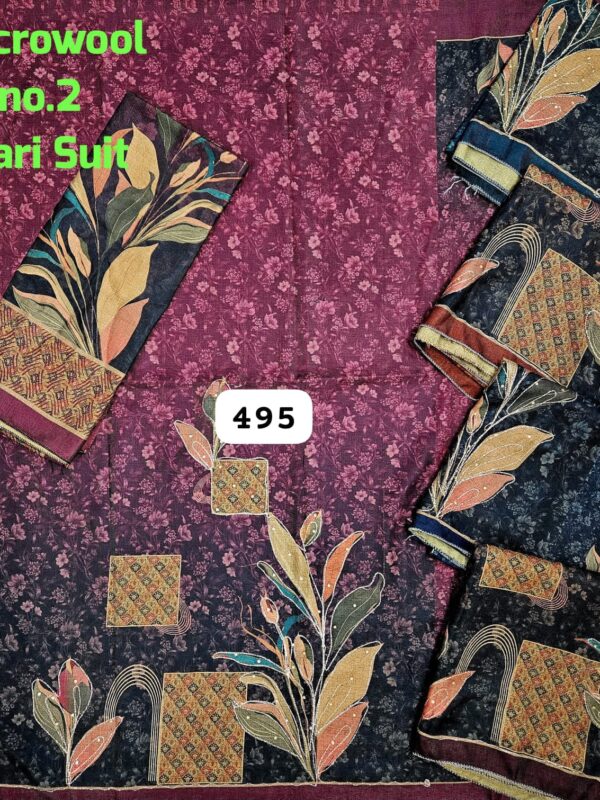 Vijay Winter Top Winter Dupatta Unstitched Suits