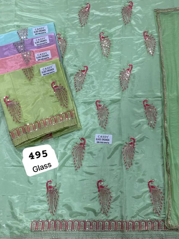 SCAK Glass Top Nazneen Dupatta Unstitched Suits