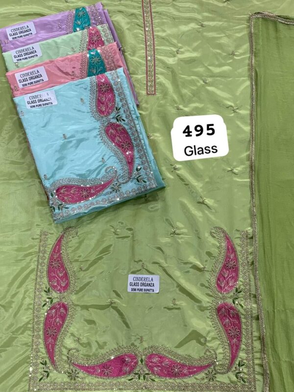SCAK Glass Top Nazneen Dupatta Unstitched Suits