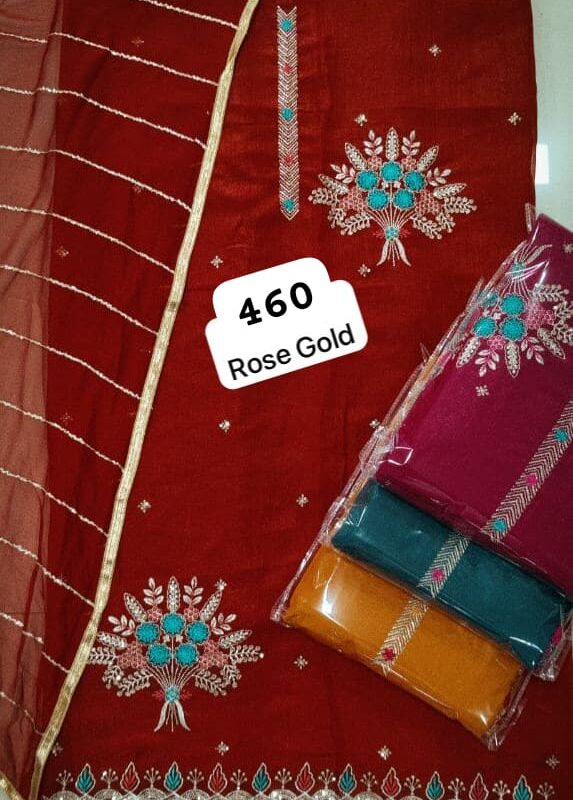 275725 SCAK Shimmer Top Nazneen Dupatta Unstitched Suits