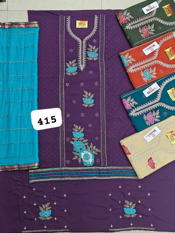 296935 SCAK Fiona Top Nazneen Dupatta Unstitched Suits