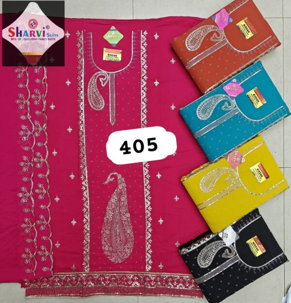 SCAK Fiona Top Nazneen Dupatta Unstitched Suits