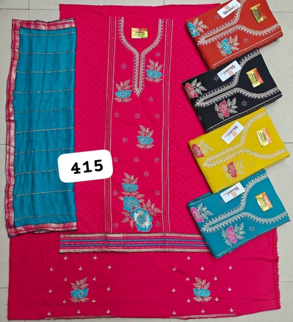 SCAK Fiona Top Nazneen Dupatta Unstitched Suits