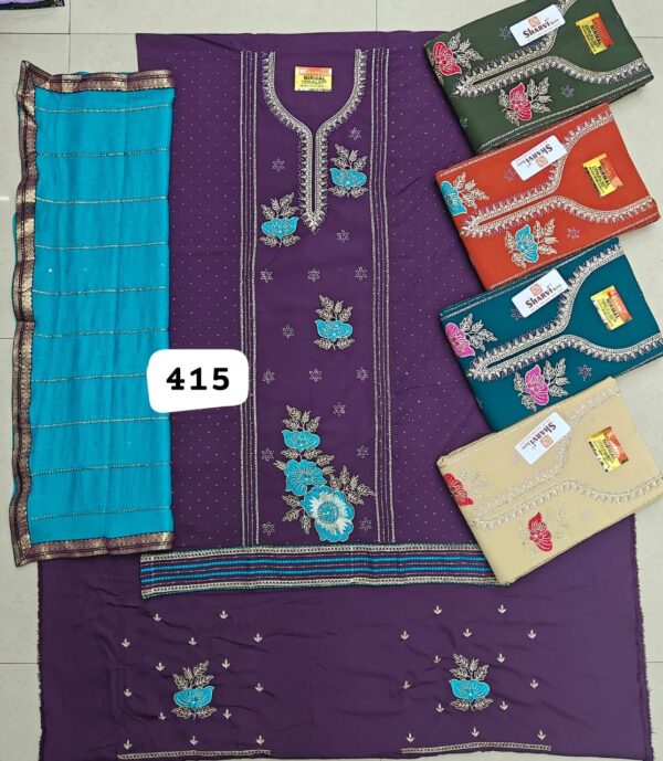 SCAK Fiona Top Nazneen Dupatta Unstitched Suits