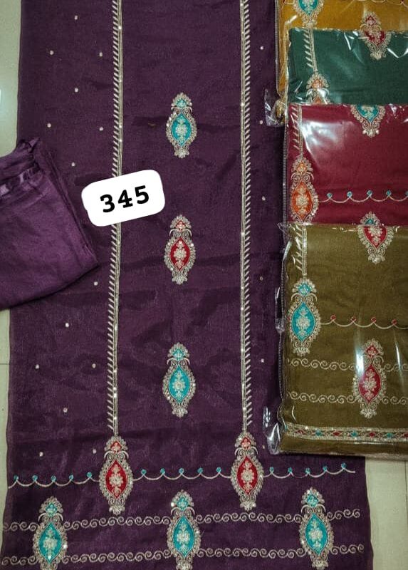 296950 SCAK Shimmer Top Nazneen Dupatta Unstitched Suits