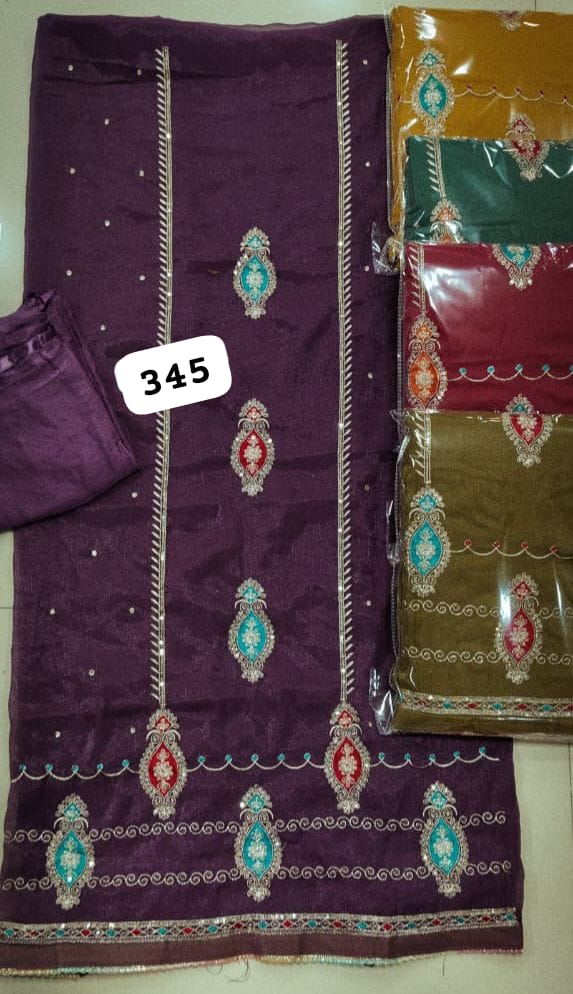 SCAK Shimmer Top Nazneen Dupatta Unstitched Suits