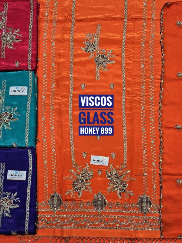 SCAK Glass Top Nazneen Dupatta Unstitched Suits