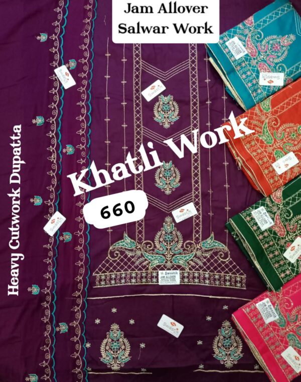 Swastik Jaam Top Nazneen Dupatta Unstitched Suits