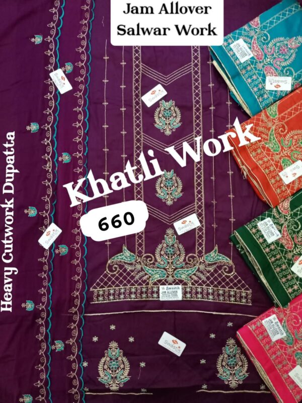 Swastik Jaam Top Nazneen Dupatta Unstitched Suits