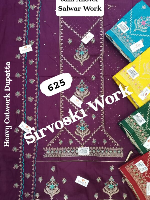 Swastik Jaam Top Nazneen Dupatta Unstitched Suits