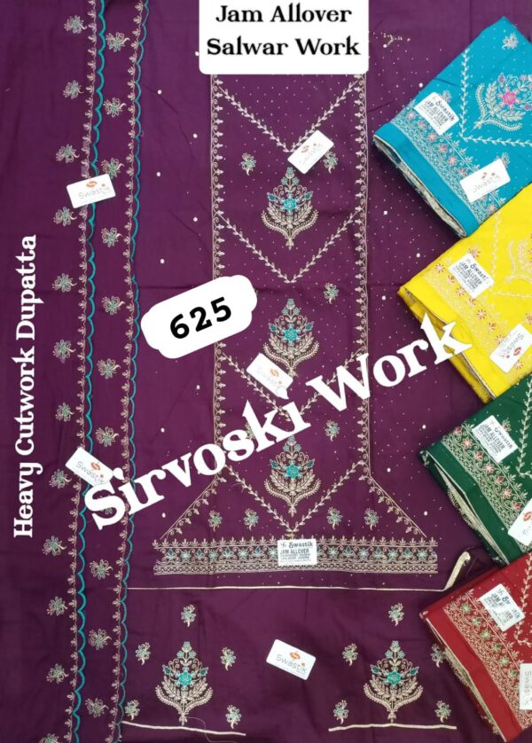 Swastik Jaam Top Nazneen Dupatta Unstitched Suits