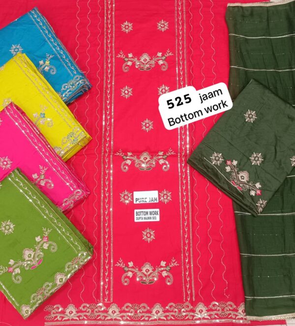 SCAK Jaam Top Nazneen Dupatta Unstitched Suits