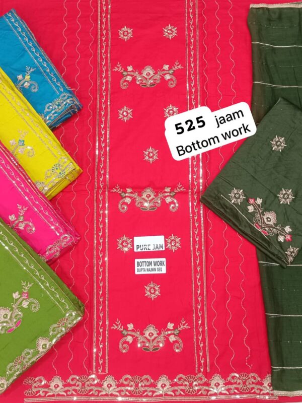 SCAK Jaam Top Nazneen Dupatta Unstitched Suits