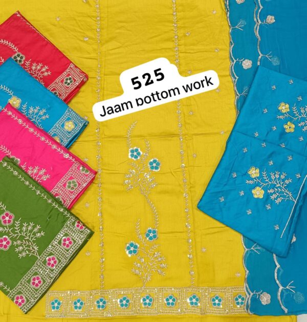 SCAK Jaam Top Nazneen Dupatta Unstitched Suits