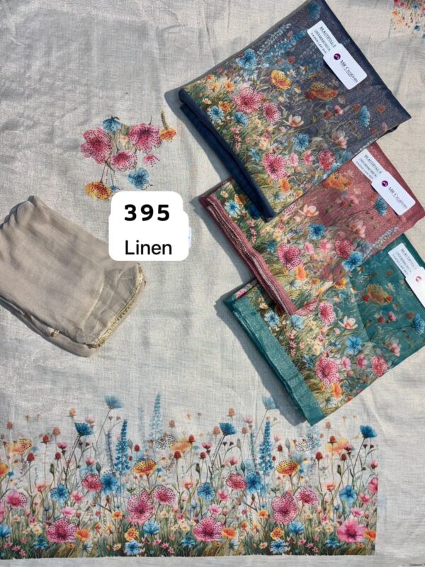 SCAK Linen Top Nazneen Dupatta Unstitched Suits