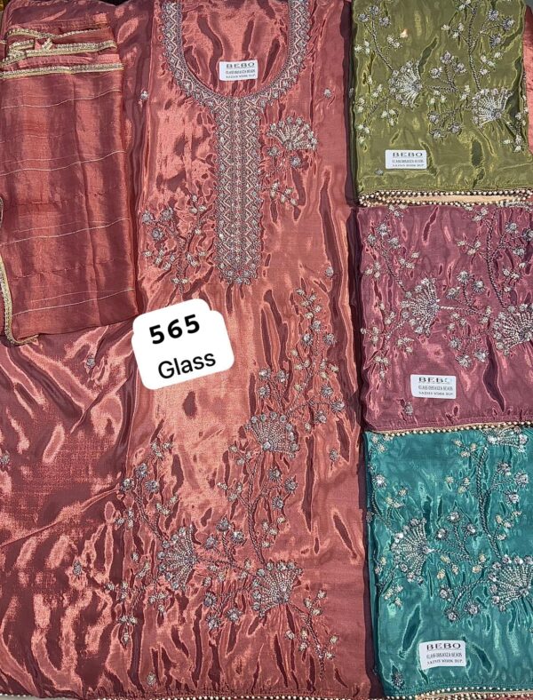 SCAK Glass Top Nazneen Dupatta Unstitched Suits