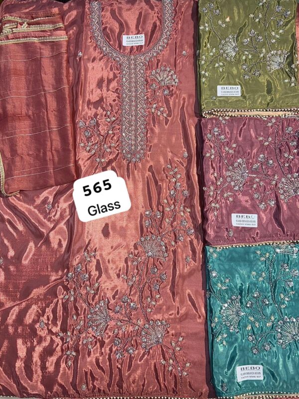 SCAK Glass Top Nazneen Dupatta Unstitched Suits