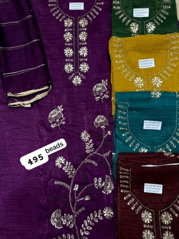 SCAK Crunchy Top Nazneen Dupatta Unstitched Suits