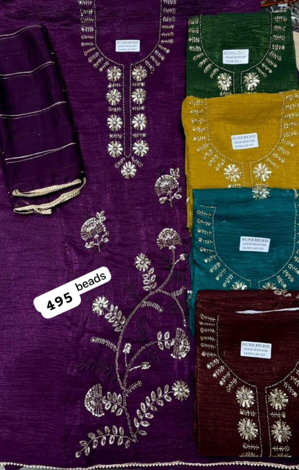 SCAK Crunchy Top Nazneen Dupatta Unstitched Suits