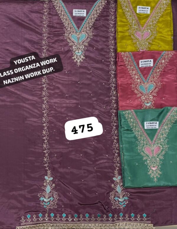 SCAK Glass Top Nazneen Dupatta Unstitched Suits