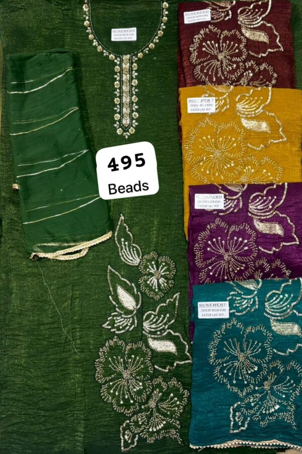 305716 SCAK Crunchy Top Nazneen Dupatta Unstitched Suits