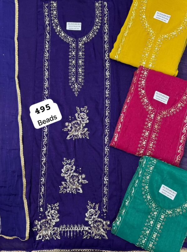 SCAK Crunchy Top Nazneen Dupatta Unstitched Suits