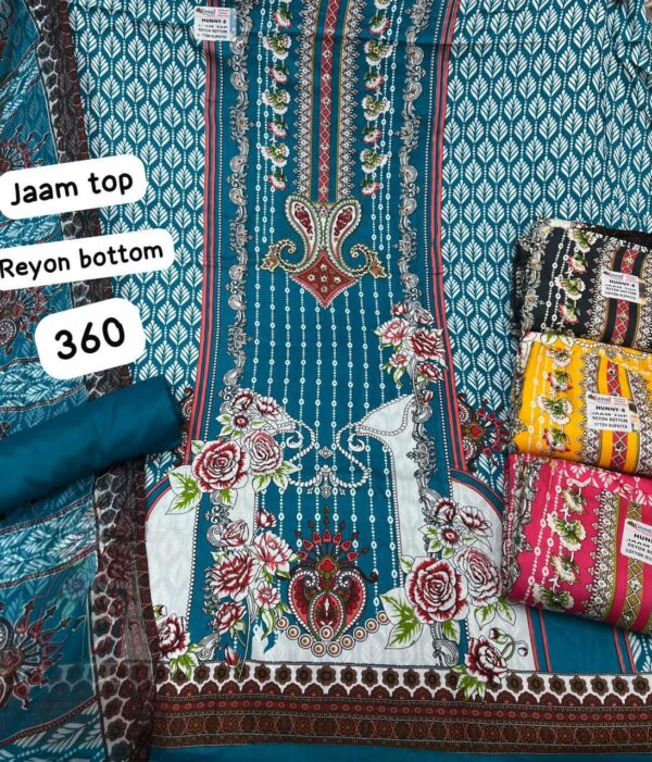 Komal Jaam Top Nazneen Dupatta Unstitched Suits