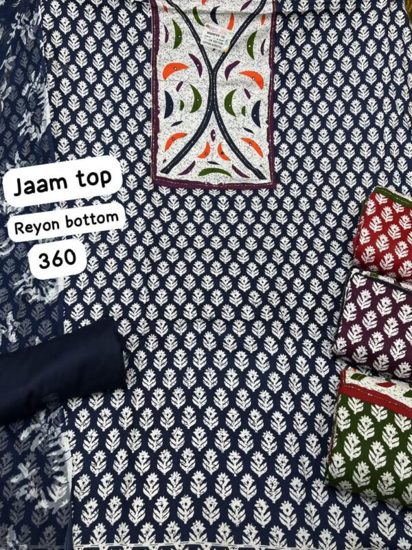 Komal Jaam Top Nazneen Dupatta Unstitched Suits