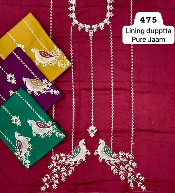 SCAK Jaam Top Nazneen Dupatta Unstitched Suits