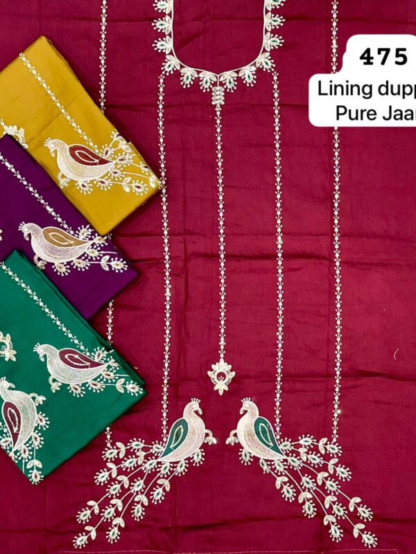 SCAK Jaam Top Nazneen Dupatta Unstitched Suits