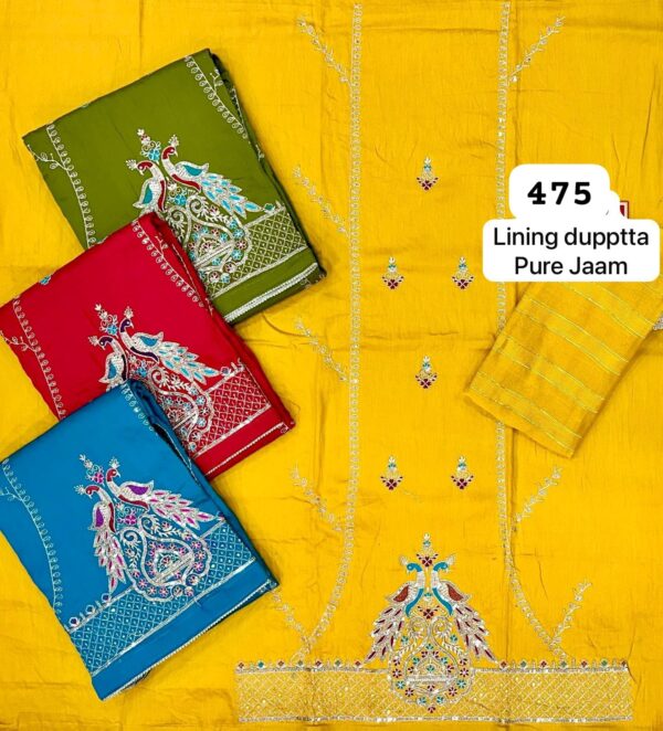 339759 SCAK Jaam Top Nazneen Dupatta Unstitched Suits