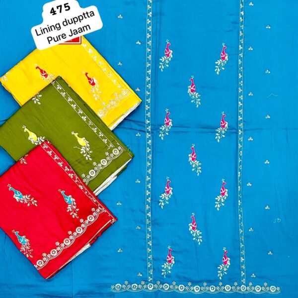 SCAK Jaam Top Nazneen Dupatta Unstitched Suits